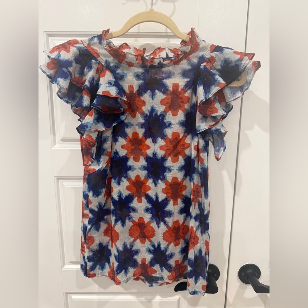Banjanan Multicolor Abstract Blouse